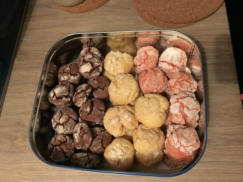 Cliquez pour zoomer ! Craquelés aux biscuits roses de Reims Thermomix par PegPeg