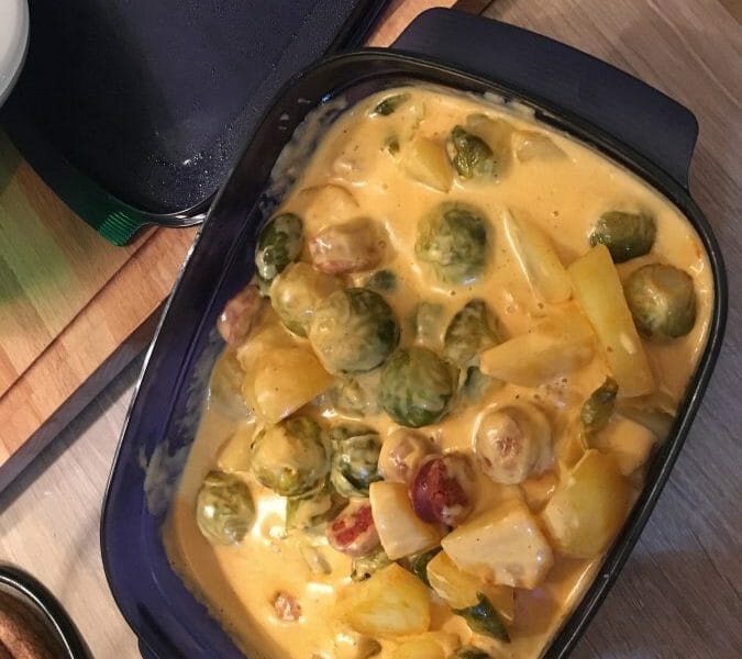 Cliquez pour zoomer ! Potée de choux de Bruxelles Thermomix par PegPeg