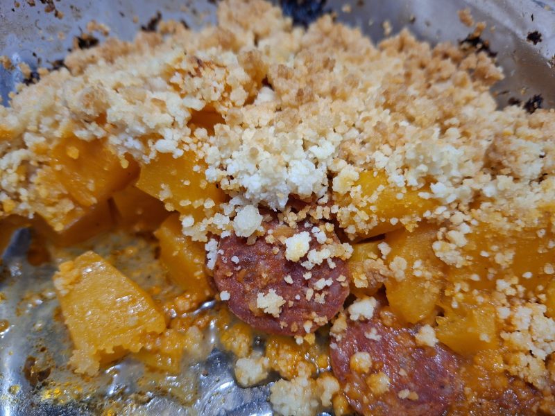 Cliquez pour zoomer ! Crumble de butternut au chorizo Thermomix par Enolamelie