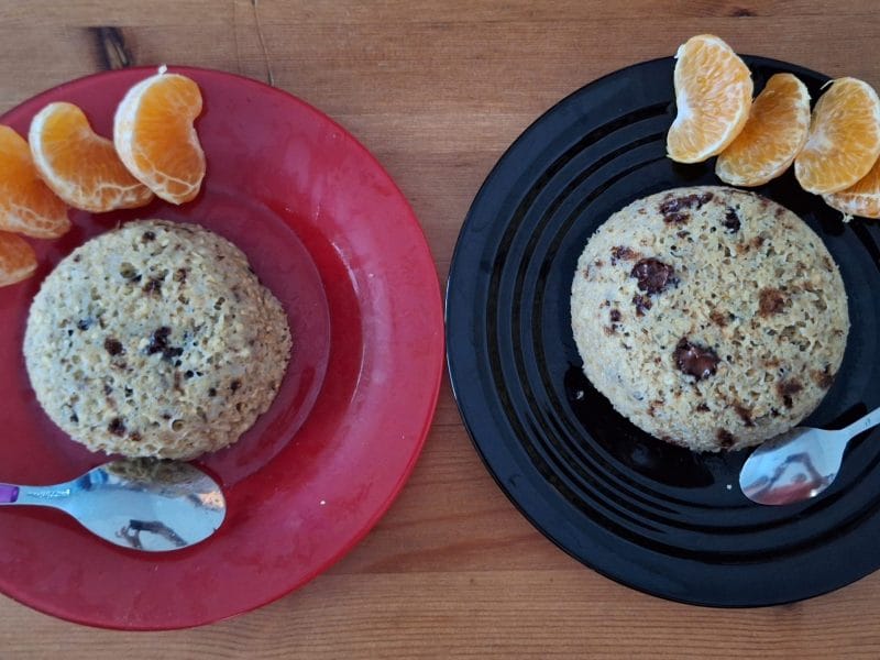 Cliquez pour zoomer ! Bowl cake banane et pépites de chocolat Thermomix par Enolamelie