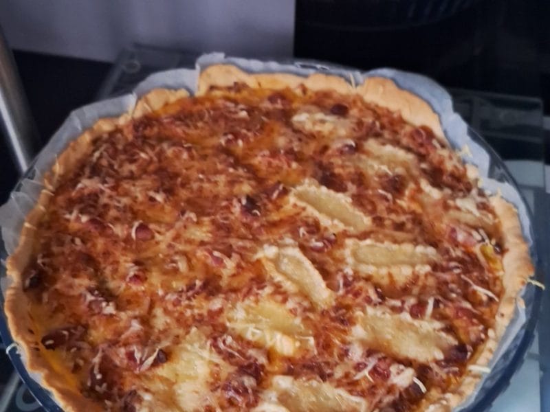 Cliquez pour zoomer ! Tarte aux poireaux et jambon Thermomix par Enolamelie