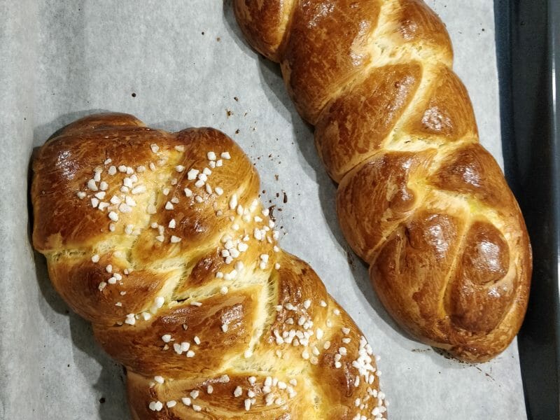 Cliquez pour zoomer ! Brioche tressée à la mie filante Thermomix par aliselena
