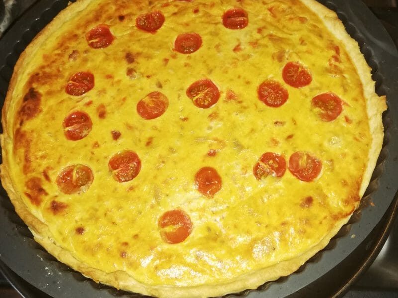 Cliquez pour zoomer ! Tarte au thon, tomate et moutarde Thermomix par Sophie_57
