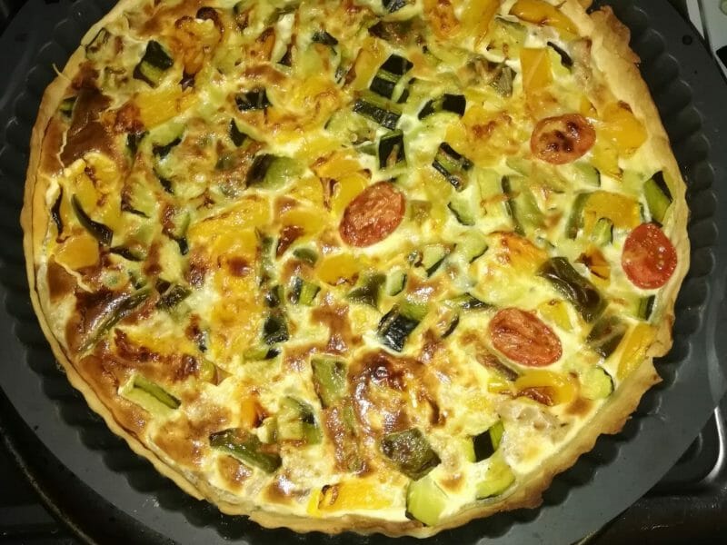Cliquez pour zoomer ! Quiche poivrons et courgettes Thermomix par Sophie_57
