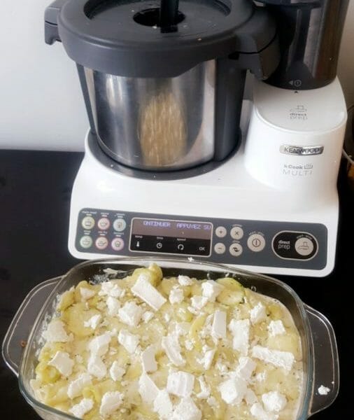 Cliquez pour zoomer ! Gratin de courgettes au chèvre Thermomix par Kahina.Chag