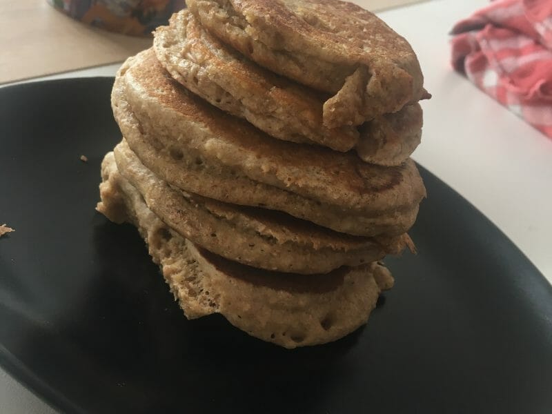 Cliquez pour zoomer ! Pancakes à la banane Thermomix par Strappouille