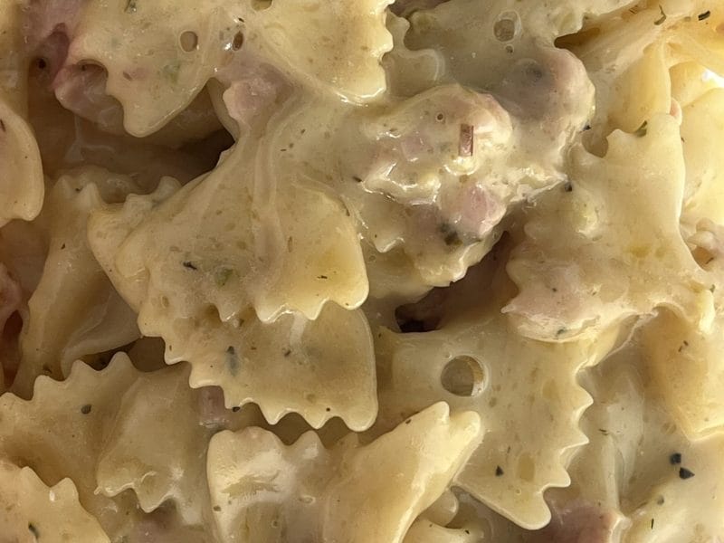 Cliquez pour zoomer ! Farfalle à la crème de courgettes Thermomix par Manouille86
