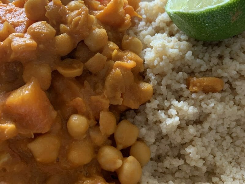 Cliquez pour zoomer ! Curry de pois chiches au lait de coco Thermomix par Joujou_1