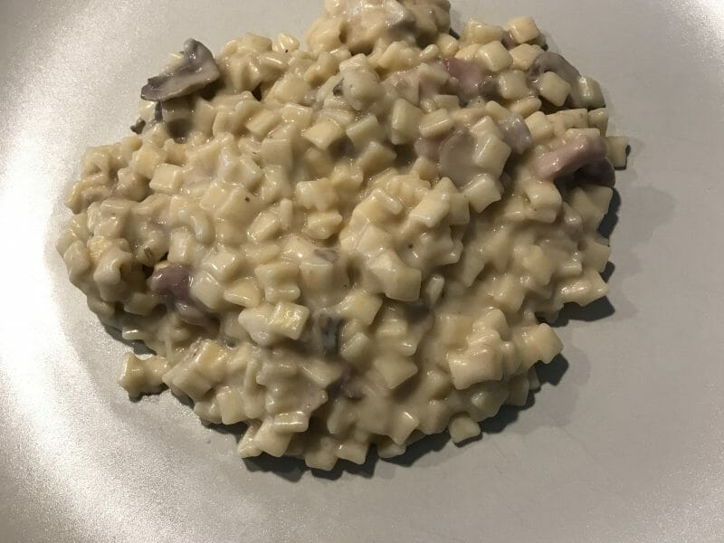 Cliquez pour zoomer ! Risotto de crozets et champignons Thermomix par Alexounamoune