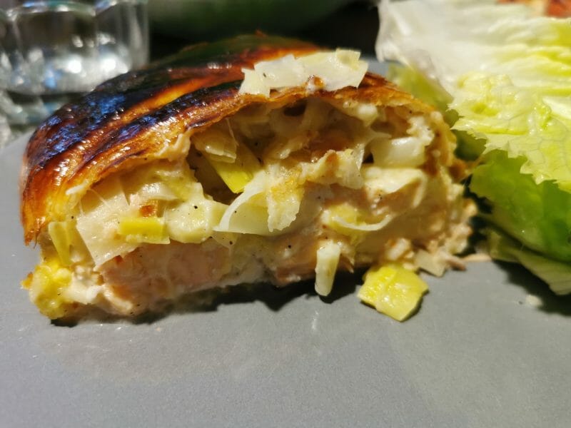 Cliquez pour zoomer ! Feuilleté saumon et poireaux Thermomix par maëva mix