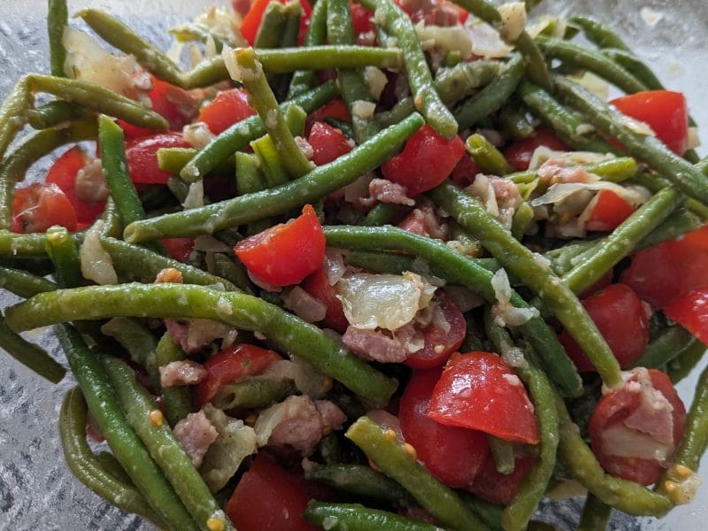 Cliquez pour zoomer ! Salade de haricots verts et tomates cerises Thermomix par maëva mix
