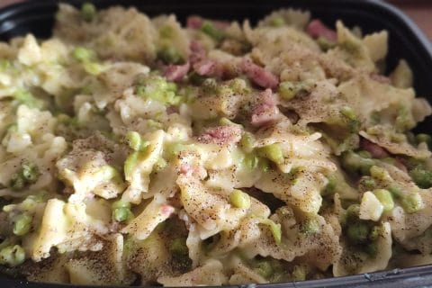Cliquez pour zoomer ! Pâtes aux petits pois et lardons Thermomix par @steph76