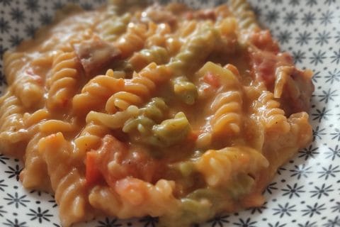 Cliquez pour zoomer ! Fusilli aux tomates et au chorizo Thermomix par @steph76