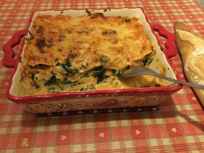 Cliquez pour zoomer ! Lasagnes au saumon et aux épinards Thermomix par Bredala