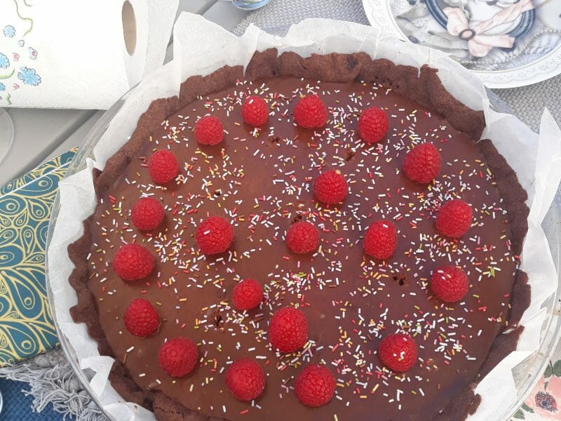 Cliquez pour zoomer ! Tarte tout chocolat Thermomix par Amb