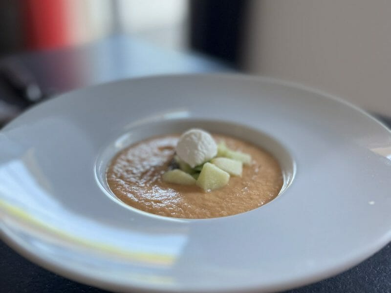 Cliquez pour zoomer ! Gaspacho pomme, tomate et concombre Thermomix par Chris_8