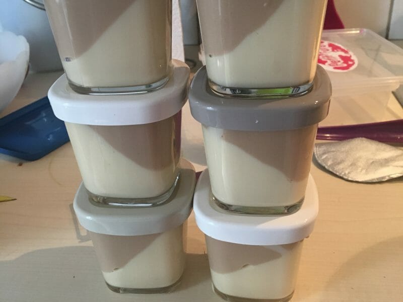 Cliquez pour zoomer ! Crème dessert au deux saveurs Thermomix par yaya17