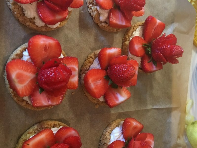 Cliquez pour zoomer ! Tarte aux fraises sans cuisson Thermomix par yaya17