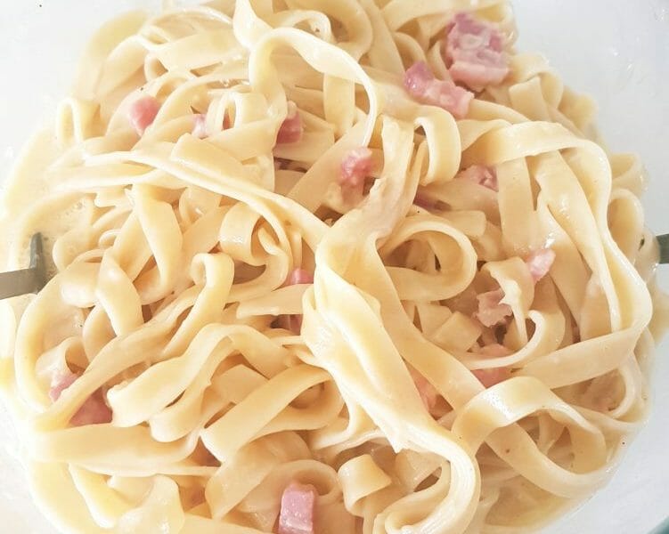Cliquez pour zoomer ! Pâtes carbonara Thermomix par LaReine