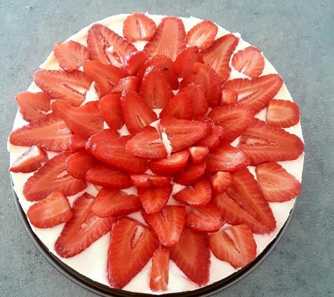 Cliquez pour zoomer ! Tarte aux fraises sans cuisson Thermomix par LaReine