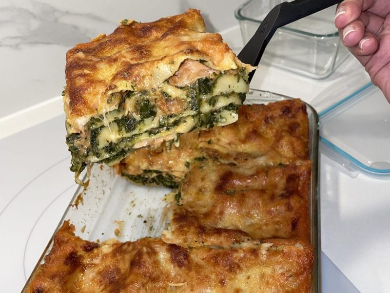 Cliquez pour zoomer ! Lasagnes au saumon et aux épinards Thermomix par sherazIna
