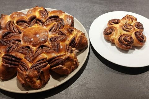 Cliquez pour zoomer ! Brioche étoilée au Nutella Thermomix par BbAM