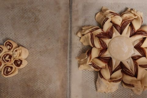 Cliquez pour zoomer ! Brioche étoilée au Nutella Thermomix par BbAM