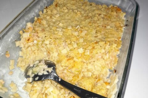 Cliquez pour zoomer ! Gratin de crozets aux courgettes et saumon fumé Thermomix par montermomix