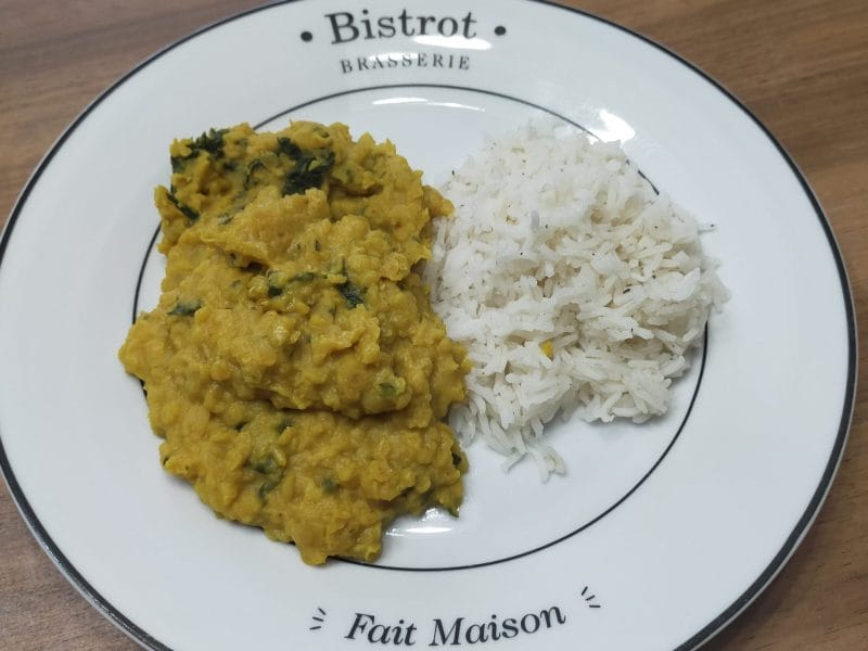 Cliquez pour zoomer ! Dhal d’épinards et de lentilles corail Thermomix par Polange