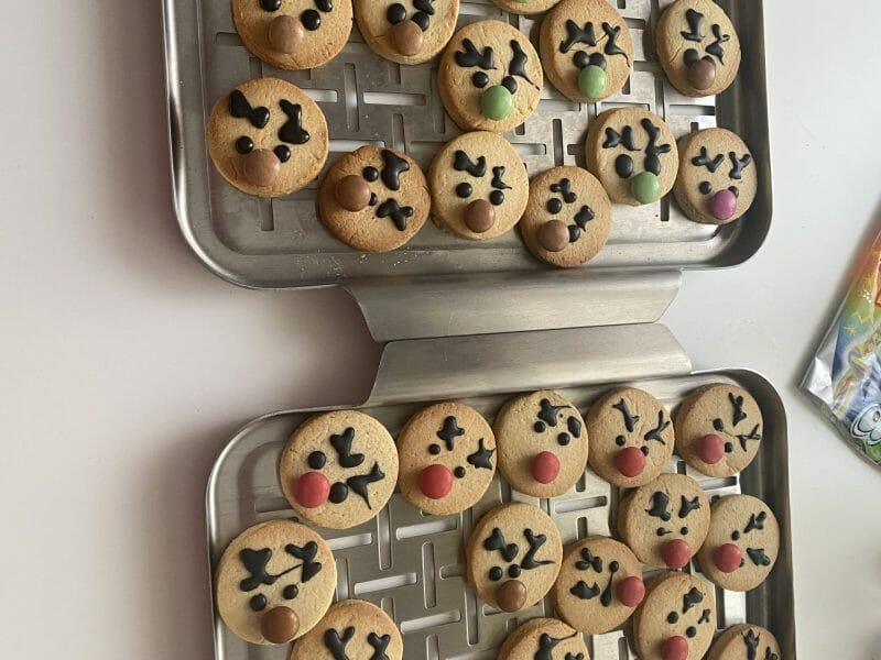 Cliquez pour zoomer ! Sablés rennes de Noël Thermomix par Daishi