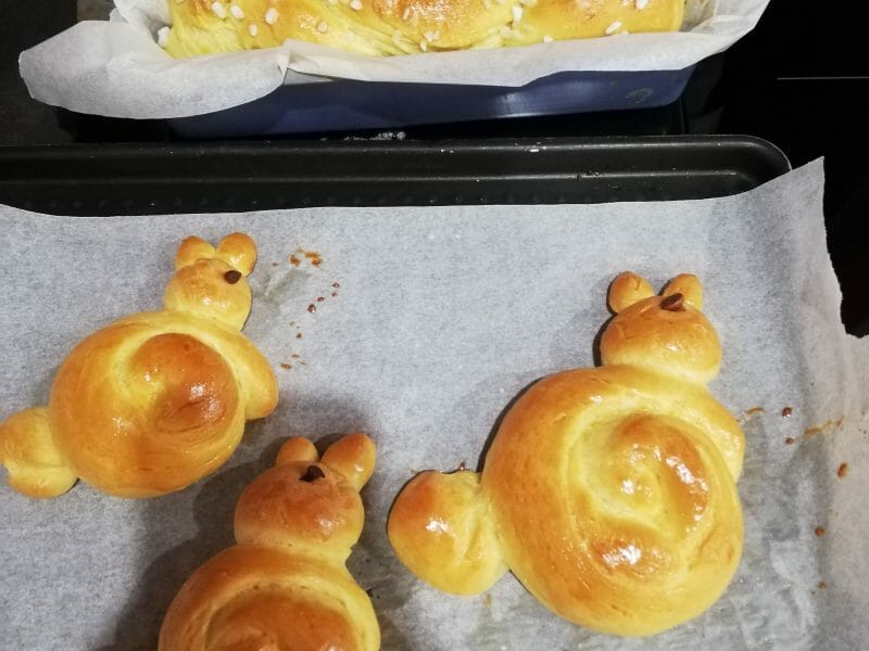 Cliquez pour zoomer ! Brioches lapin de Pâques Thermomix par Sabrina1978