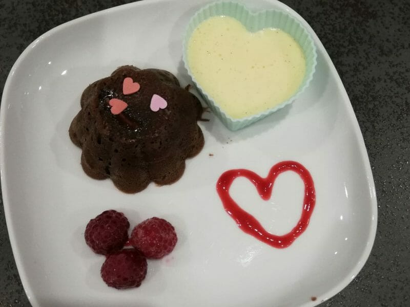Cliquez pour zoomer ! Moelleux au chocolat cœur fondant Thermomix par Sabrina1978