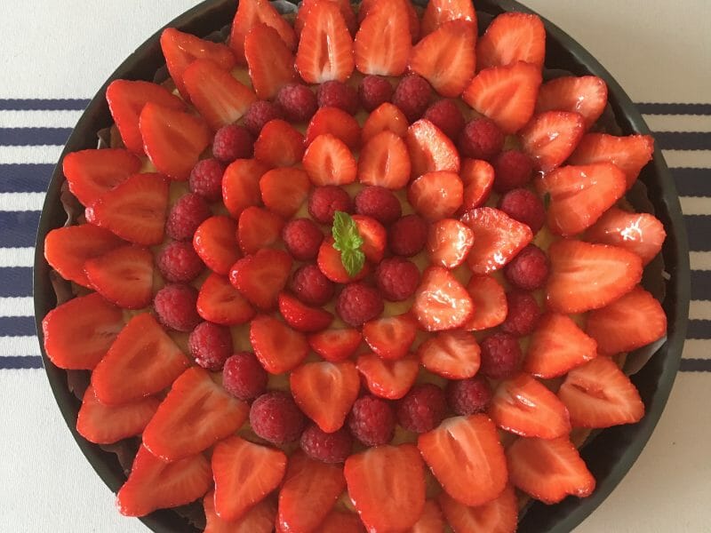 Cliquez pour zoomer ! Tarte aux fraises Thermomix par Elo647