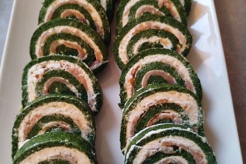 Cliquez pour zoomer ! Roulé aux épinards, saumon et Boursin Thermomix par Nini78360