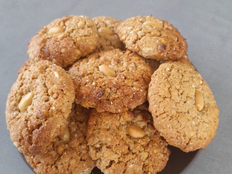 Cliquez pour zoomer ! Biscuits cacahuètes et flocons d’avoine Thermomix par Nini78360