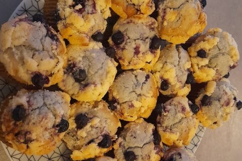 Cliquez pour zoomer ! Muffins aux myrtilles Thermomix par Nini78360