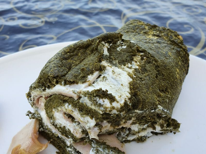 Cliquez pour zoomer ! Roulé aux épinards, saumon et Boursin Thermomix par Fredounete