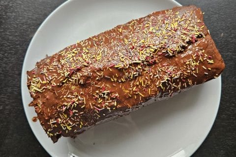 Cliquez pour zoomer ! Cake au chocolat et à la banane Thermomix par Cynth31
