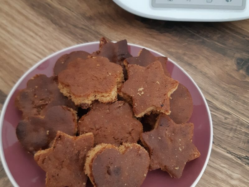 Cliquez pour zoomer ! Carrés spéculoos et chocolat blanc Thermomix par Seven