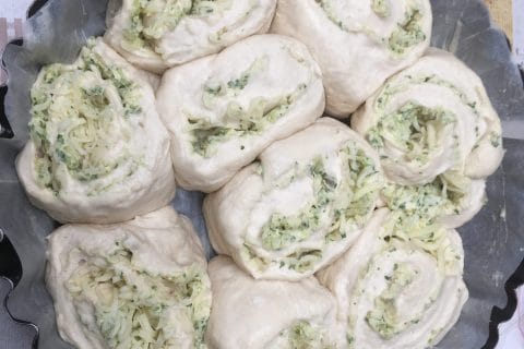 Cliquez pour zoomer ! Pain à l’ail, persil et mozzarella Thermomix par BLACHOUETTE