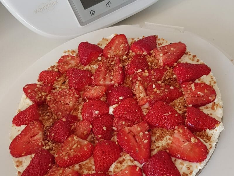 Cliquez pour zoomer ! Tarte aux fraises sans cuisson Thermomix par MorganeKeller