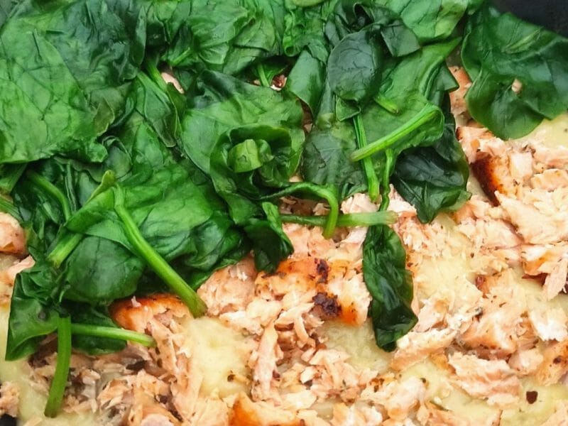 Cliquez pour zoomer ! Parmentier de saumon aux épinards Thermomix par AmeletCie