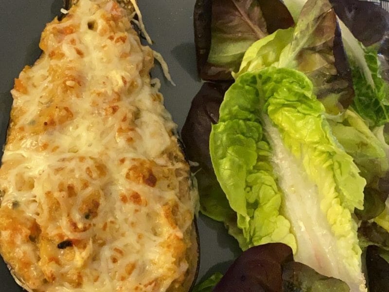 Cliquez pour zoomer ! Aubergines farcies au thon Thermomix par Floriane_295