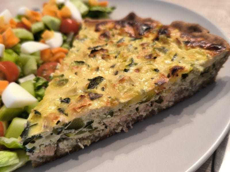 Cliquez pour zoomer ! Quiche saumon et courgettes Thermomix par Laureline đź’•