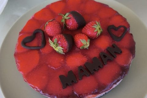 Cliquez pour zoomer ! Bavarois aux fraises Thermomix par Laureline đź’•