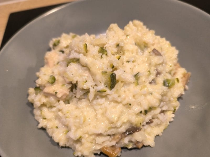 Cliquez pour zoomer ! Risotto champignons et courgettes Thermomix par Laureline đź’•