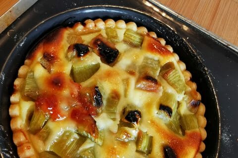 Cliquez pour zoomer ! Tarte à la rhubarbe Thermomix par Coco68
