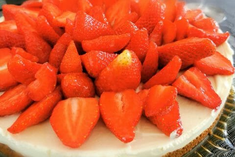 Cliquez pour zoomer ! Tarte aux fraises sans cuisson Thermomix par Coco68