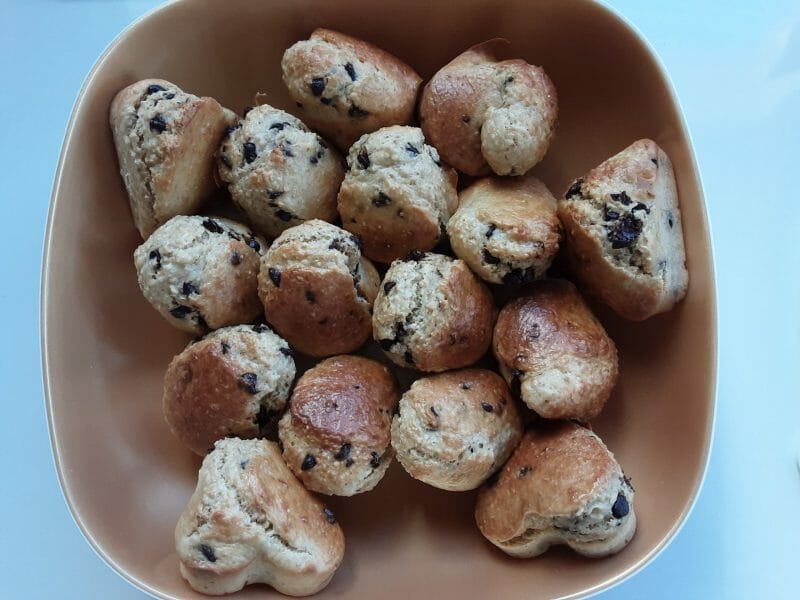 Cliquez pour zoomer ! Muffins au son d’avoine et aux pépites de chocolat Thermomix par dede2009