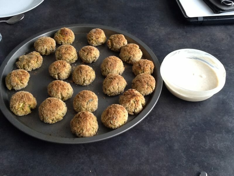 Cliquez pour zoomer ! Boulettes pois chiches et courgettes Thermomix par Bac55
